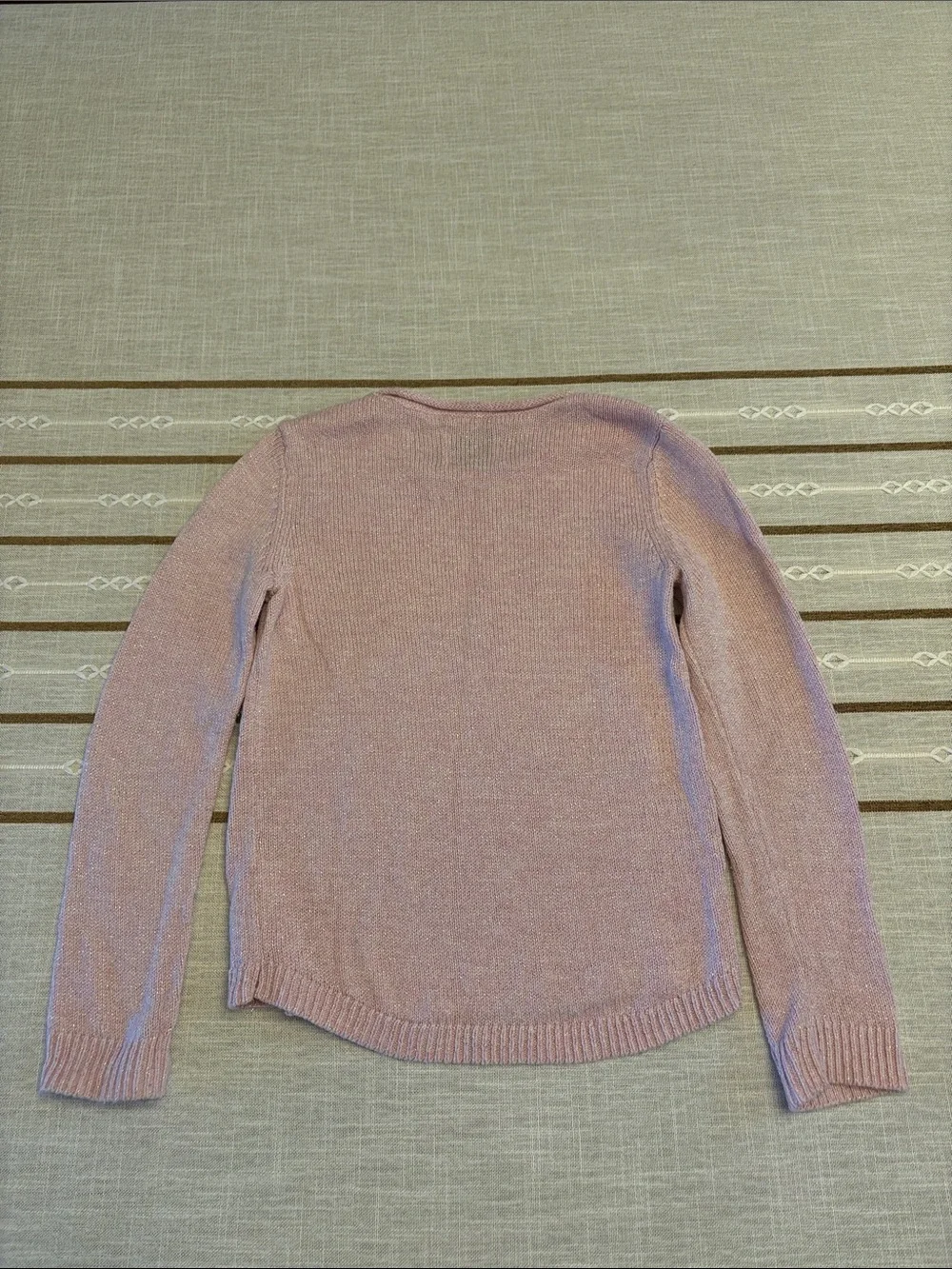 Pink Knit Sweater with Gold Sequin Butterfly and Matching Jeggings